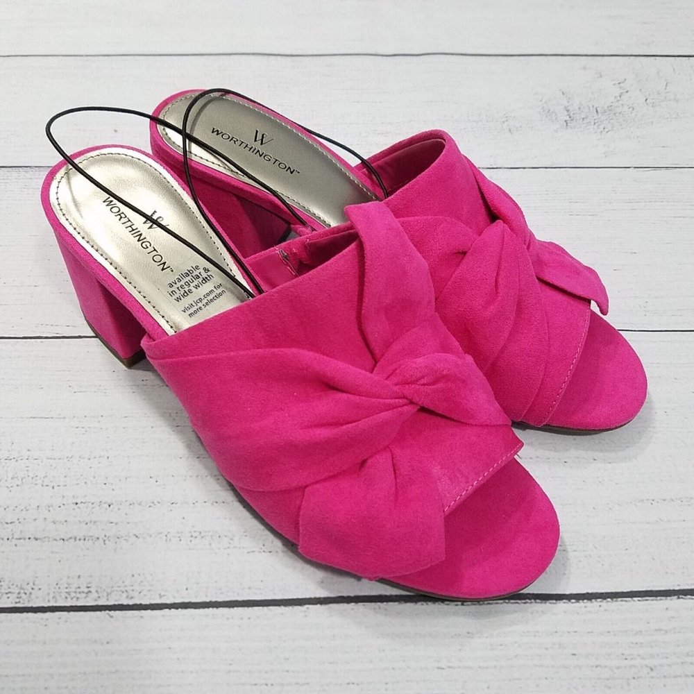 Worthington Freemont Open Toe Mules Size 7